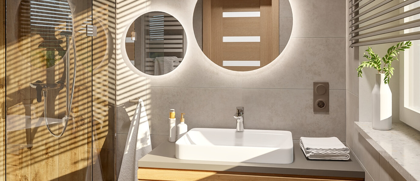 Lustro z oświetleniem LED