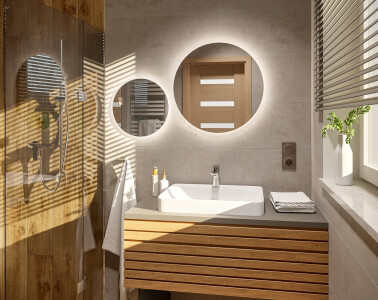 Lustro z oświetleniem LED