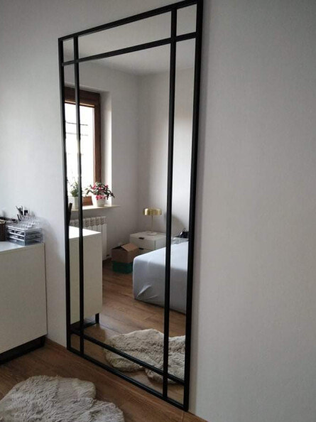 Lustro loft ze szprosami - DEMETER - kolor ramy do wyboru