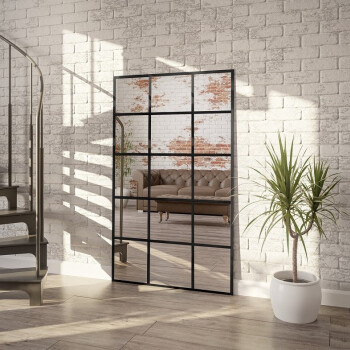 Lustro ze szprosami 15 KWATER 1503001 czarne 103x170