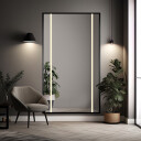 Lustro 1503 w ramie piaskowane z podświetleniem LED II-#0