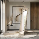 Lustro 5005007 stojące surowe drewno-#0