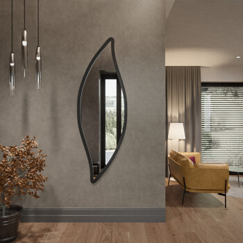 Lustro ERIKA czarne w ramie MDF 53x160