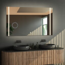 Lustro prostokątne FLAWIA piaskowane z podświetleniem LED 
 + lusterko ZOOM (fi 14)(wg załącznika)
 + włącznik dotykowy (na środku na dole)
 + ŻYWOTNOŚĆ TAŚMY LED LONG LIFE 70 000 GODZ-#1