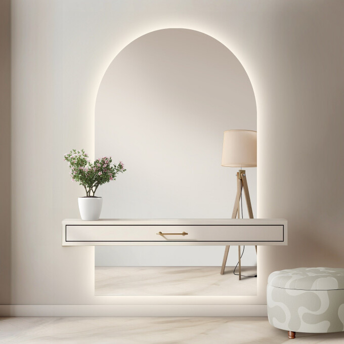 Lustro półowalne FRANK W DWÓCH CZĘŚCIACH-#0