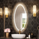 Lustro FRIDA piaskowane z podświetleniem LED I-#1