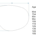 Lustro organiczne AGAT I w ramie MDF z podświetleniem LED-#2