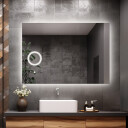 Lustro prostokątne AGIS z podświetleniem LED + lusterko ZOOM LED (fi 15) z dedykowanym włącznikiem (wg załącznika) + ŻYWOTNOŚĆ TAŚMY LED LONG LIFE 70 000 GODZ-#1