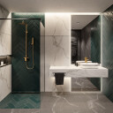 Lustro prostokątne AGIS W DWÓCH CZĘŚCIACH z podświetleniem LED-#1