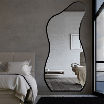 Lustro organiczne ANGELIT białe w ramie MDF 47x100 dxf