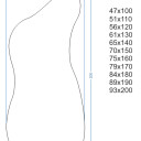 Lustro organiczne ANGELIT w ramie MDF-#2