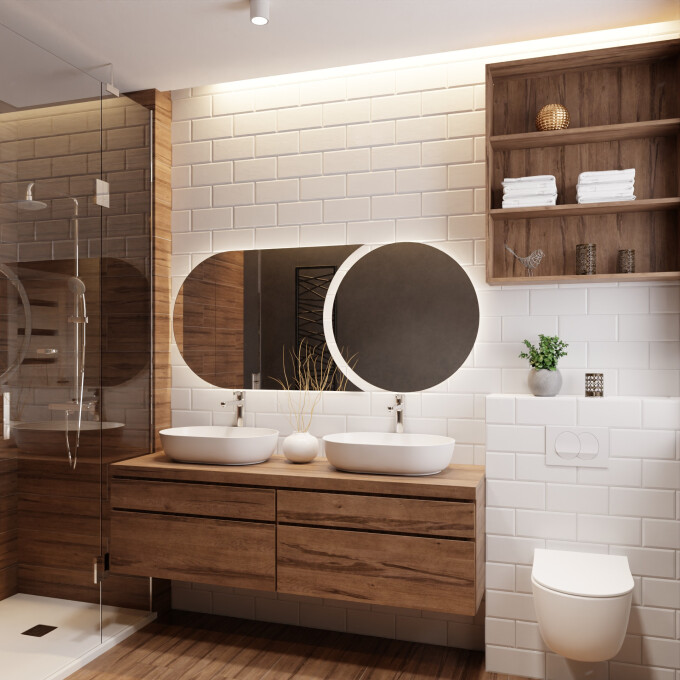 Lustro APOLLO z podświetleniem LED (2szt)-#0