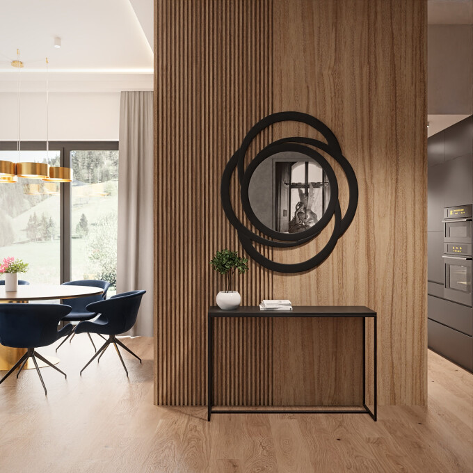 Lustro dekoracyjne ARIA w ramie MDF-#0