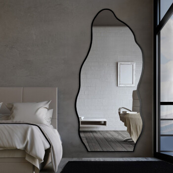 Lustro organiczne AURO II białe w ramie MDF 50x108 dxf