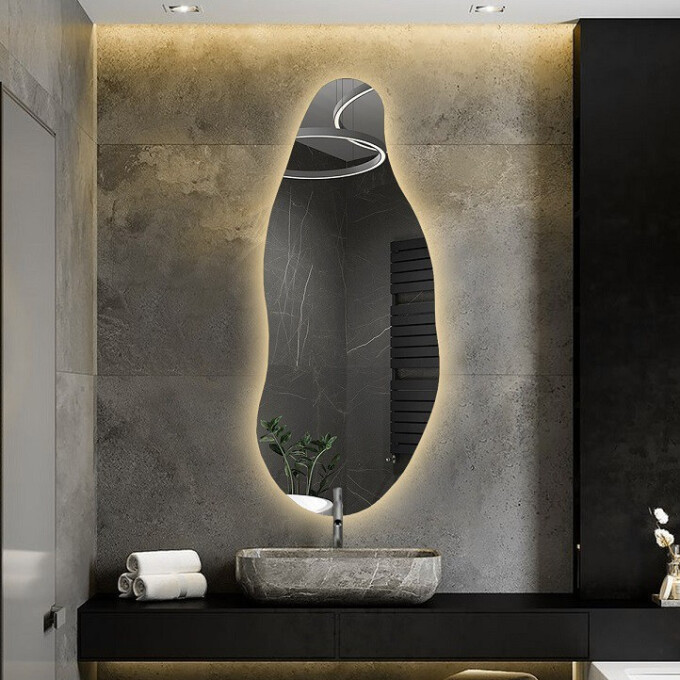 Lustro organiczne BARYT z podświetleniem LED-#0