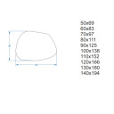 Lustro organiczne BAZALT w ramie MDF-#2