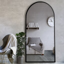 Lustro półowalne BERDO w ramie MDF-#1