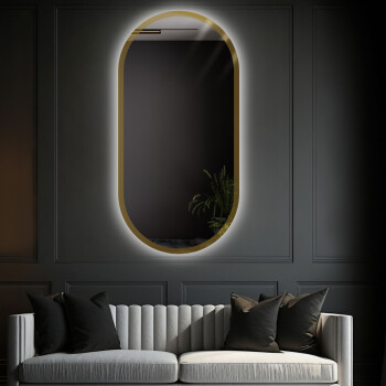 Lustro BONITA srebrno brązowe z podświetleniem LED 60x120