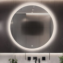 Lustro CAPELLA piaskowane z podświetleniem LED + mata antyparowa z dedykowanym włącznikiem (na środku na dole) + ŻYWOTNOŚĆ TAŚMY LED LONG LIFE 70 000 GODZ-#1