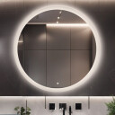 Lustro CAPELLA piaskowane z podświetleniem LED + włącznik dotykowy (na środku na dole) + ŻYWOTNOŚĆ TAŚMY LED LONG LIFE 70 000 GODZ-#1