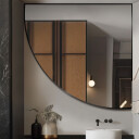 Lustro ĆWIARTKA w ramie MDF-#1