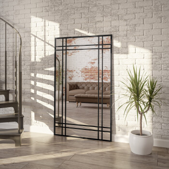 Lustro ze szprosami DEMETER BIS 1503001 czarne 60x120