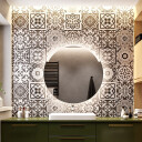 Lustro ELIF z piaskowanym podświetleniem LED II-#1