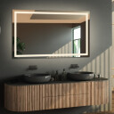 Lustro prostokątne EMI piaskowane z podświetleniem LED-#1