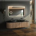 Lustro prostokątne EMI piaskowane z podświetleniem LED 
 - poziom
 + lusterko ZOOM LED (fi 15) z dedykowanym włącznikiem (wg załącznika)
 + ŻYWOTNOŚĆ TAŚMY LED LONG LIFE 70 000 GODZ-#0