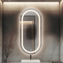 Lustro owalne HOLI piaskowane z podświetleniem LED
 - pion
 + mata antyparowa z dedykowanym włącznikiem (na środku na dole)
 + ŻYWOTNOŚĆ TAŚMY LED LONG LIFE 70 000 GODZ-#1