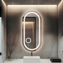 Lustro owalne HOLI piaskowane z podświetleniem LED
 - pion
 + lusterko ZOOM LED (fi 15) z dedykowanym włącznikiem (wg załącznika)
 + ŻYWOTNOŚĆ TAŚMY LED LONG LIFE 70 000 GODZ-#1