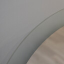 Lustro okrągłe kosmetyczne HOLLYWOOD piaskowane z podświetleniem LED i białą zabudową MDF-#1