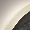 Lustro okrągłe kosmetyczne HOLLYWOOD piaskowane z podświetleniem LED i białą zabudową MDF-#2