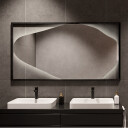 Lustro organiczne HUBERTUS w ramie MDF z podświetleniem LED-#0