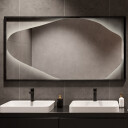 Lustro organiczne HUBERTUS w ramie MDF z podświetleniem LED-#1