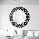 Lustro okrągłe ażurowe IDALIA w ramie mdf-#1