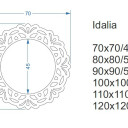 Lustro okrągłe ażurowe IDALIA w ramie mdf-#2