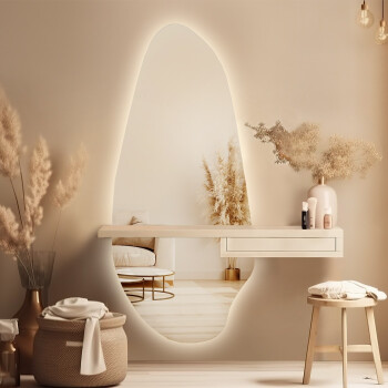 Lustro organiczne JASPIS z podświetleniem LED 82x180 dxf