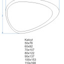 Lustro organiczne KALCYT z podświetleniem LED-#3