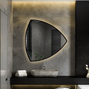 Lustro trójkątne KARO w ramie MDF z podświetleniem LED-#0