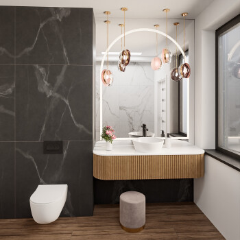 Lustro KLARA piaskowane z podświetleniem LED 50x110