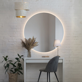 Lustro okrągłe KOŁO z podświetleniem LED fi 80