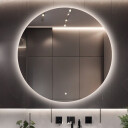 Lustro okrągłe KOŁO z podświetleniem LED + włącznik dotykowy (na środku na dole) + ŻYWOTNOŚĆ TAŚMY LED LONG LIFE 70 000 GODZ-#1