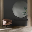 Lustro okrągłe KOŁO ŚCIĘTY BOK-#1