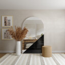 Lustro półowalne dekoracyjne KRIS w ramie-#0