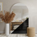 Lustro półowalne dekoracyjne KRIS w ramie-#1