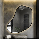 Lustro organiczne KWARC w ramie MDF z podświetleniem LED-#1