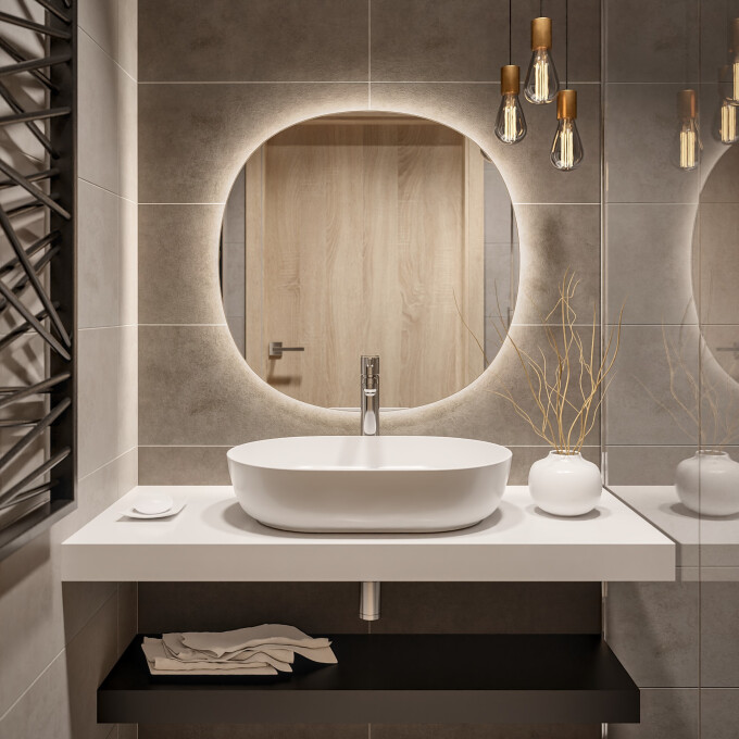 Lustro Laos z podświetleniem LED-#0