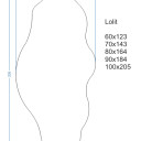 Lustro organiczne LOLIT w ramie MDF z podświetleniem LED-#2