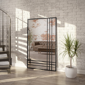 Lustro ze szprosami LUKAS TRIO 1503001 czarne 70X170